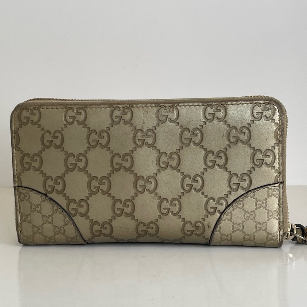 Gucci Guccissima Long Zip around Wallet